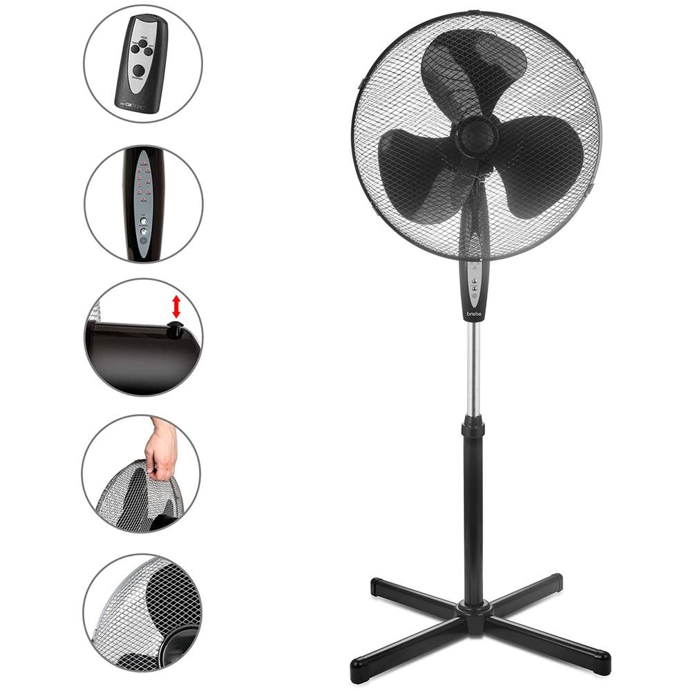 Fn122397 Ventilatore A Pedale Silenzioso Con Controllo Della Distanza 40cm Timer Oscillante A 3 Velocità - Foto 1