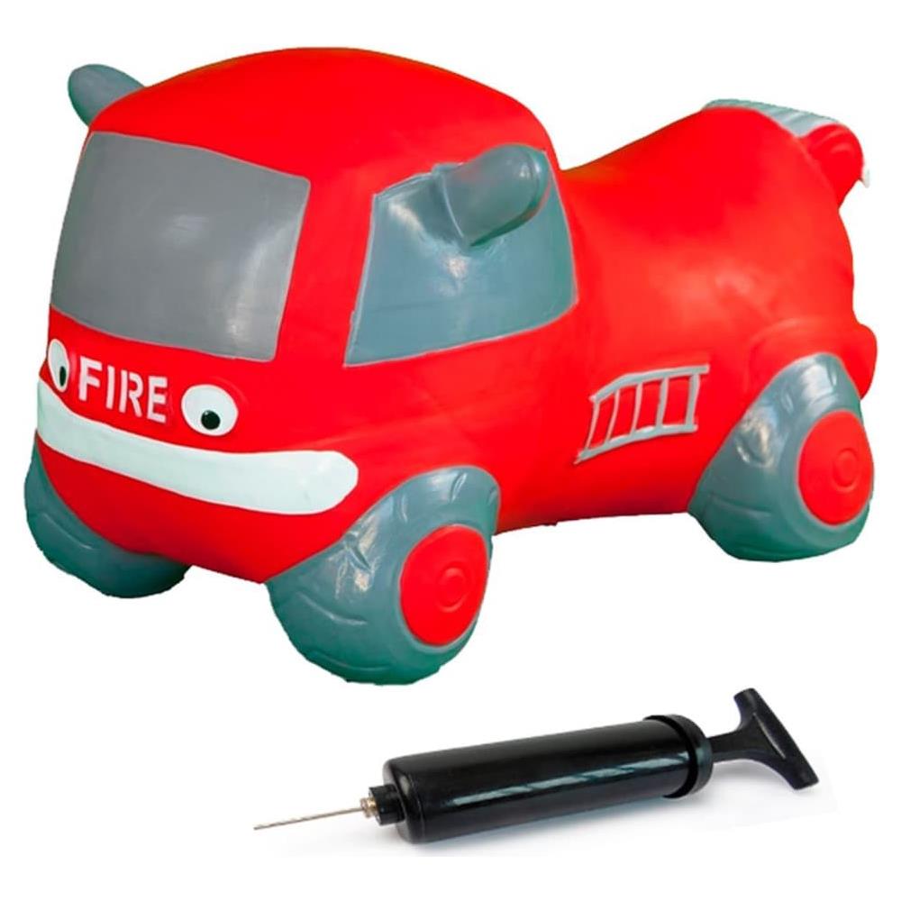 Macchina dei Vigili del Fuoco a Rimbalzo con Pompa Rossa - Foto 1