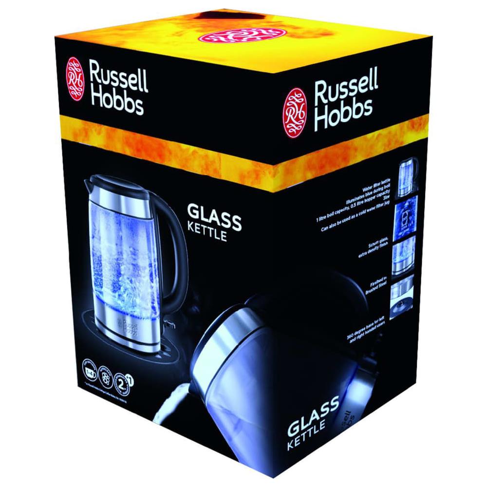 Bollitore Elettrico Glass Kettle con Capacità 1.7 Litri Potenza 2200 W Colore Acciaio Inossdiabile / Trasparente - Foto 7