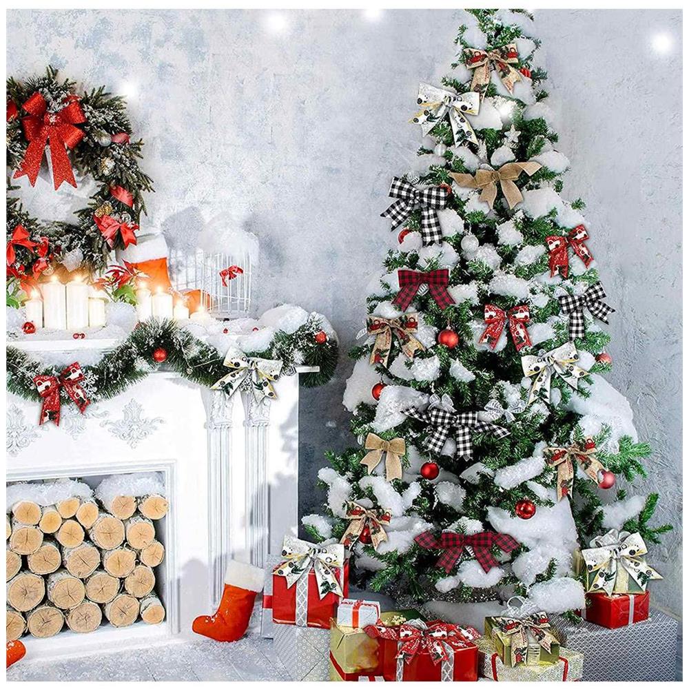 Nastro Decorativo Natale Rosso Con Motivo Natalizio 5 Cm / 6 M - Foto 7