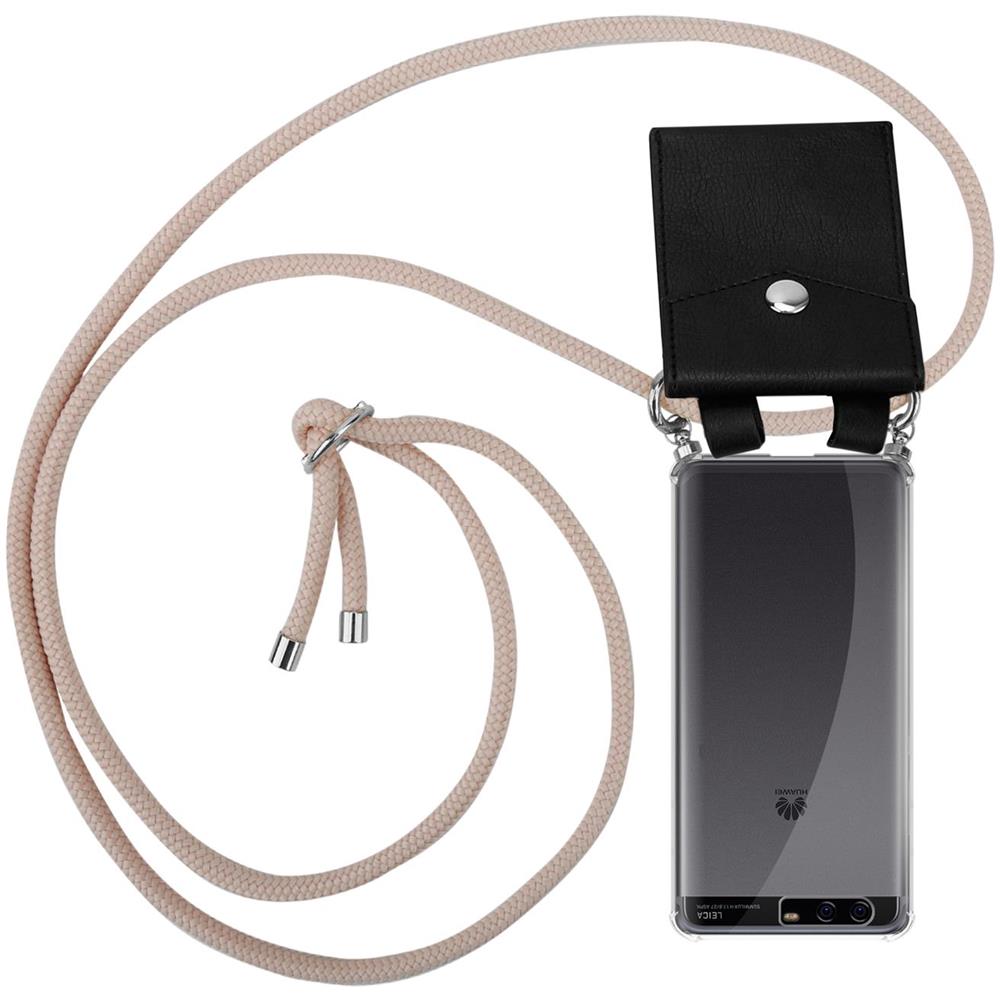 Catena Di Telefoni Cellulari Compatibile Con In Or Rosato A Perla - Coperchio Protettivo In Silicone Con Anelli D'argento, Cinturino In Corda E Custodia Staccabile - Foto 1
