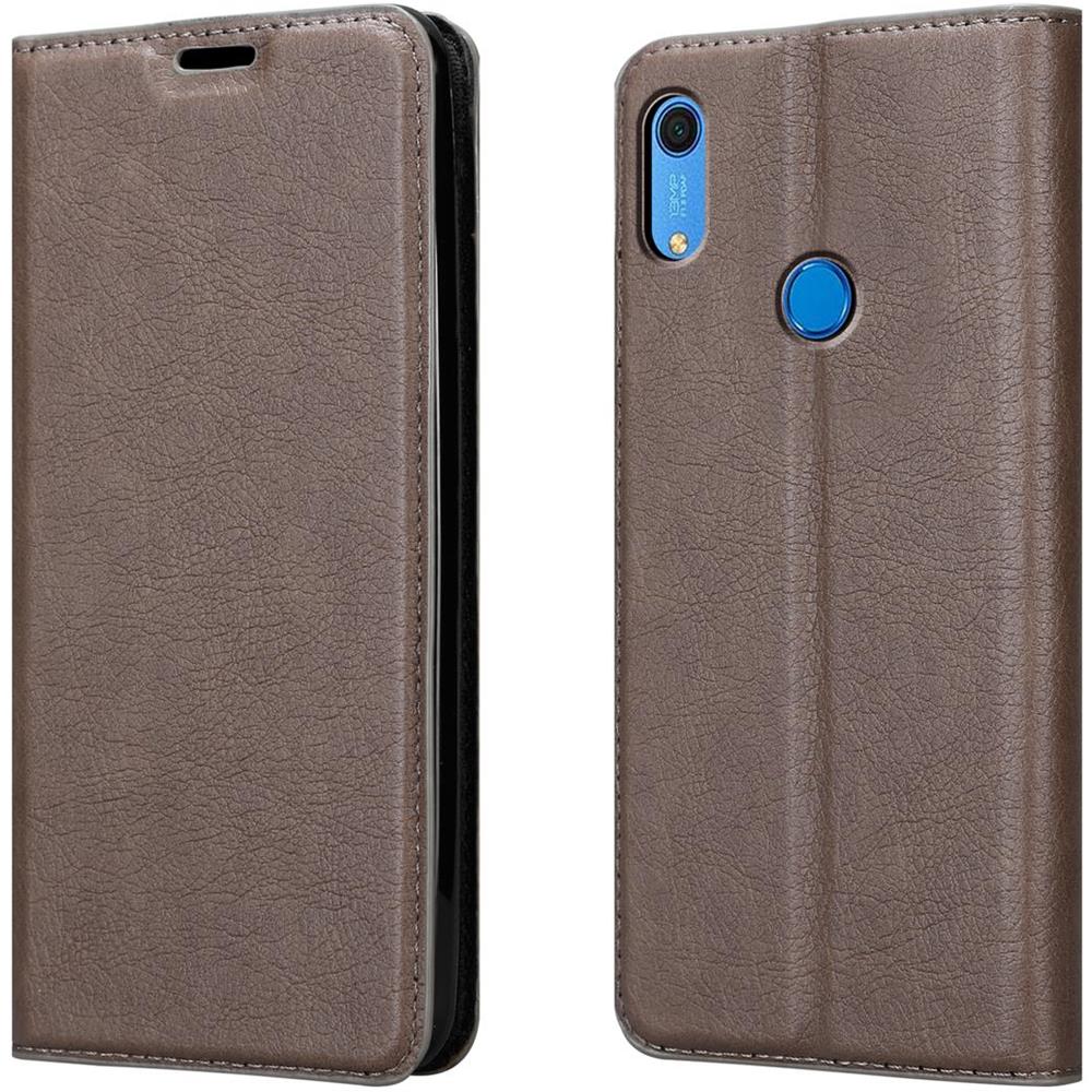 Custodia Compatibile Con Huawei Y6s In Bruno Caffè - Coperchio Protettiva Con Chiusura Magnetica, Funzione Stand E Tasca Per Le Carte - Foto 8