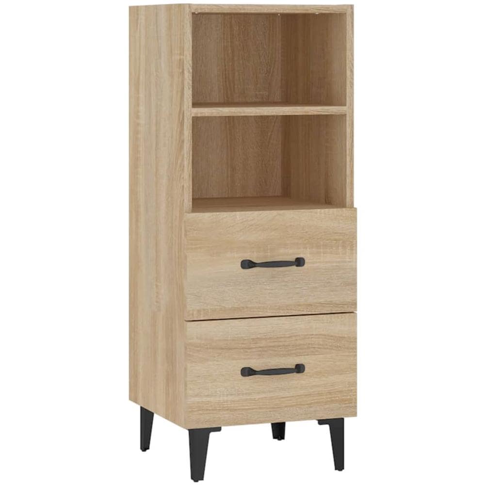 Credenza Rovere Sonoma 34,5x34x90 Cm In Legno Multistrato - Foto 2