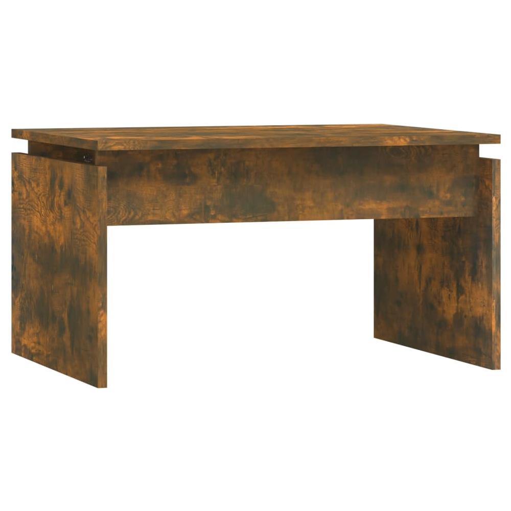 Tavolino Da Salotto Rovere Fumo 68x50x38 Cm Legno Multistrato - Foto 2