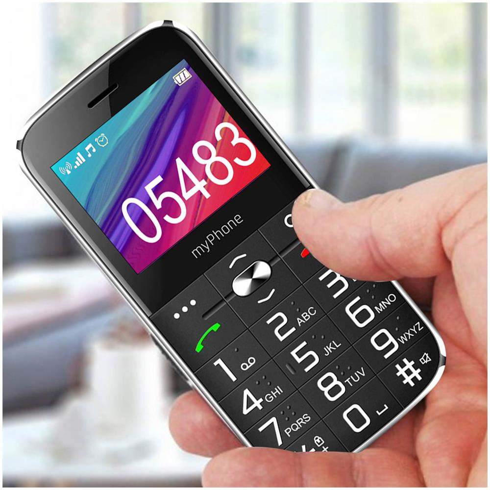 Telefono Halo C Con Autonomia Elevata E Tasto Sos Nero - Foto 2