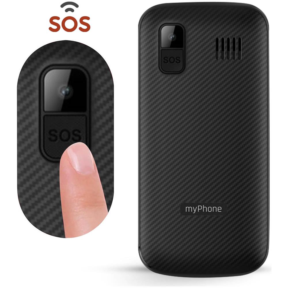 Telefono Halo C Con Autonomia Elevata E Tasto Sos Nero - Foto 5