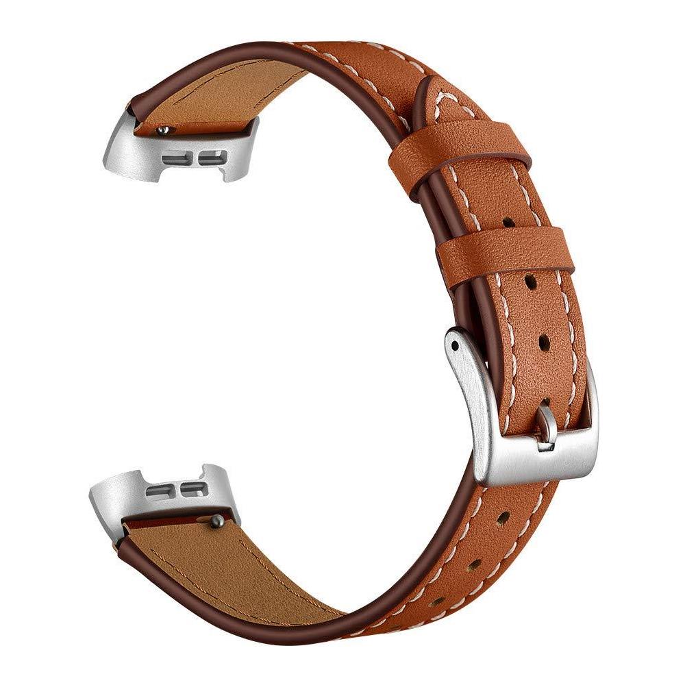 Bracciale Fitbit Charge 3/4 In Pelle Marrone - Foto 1