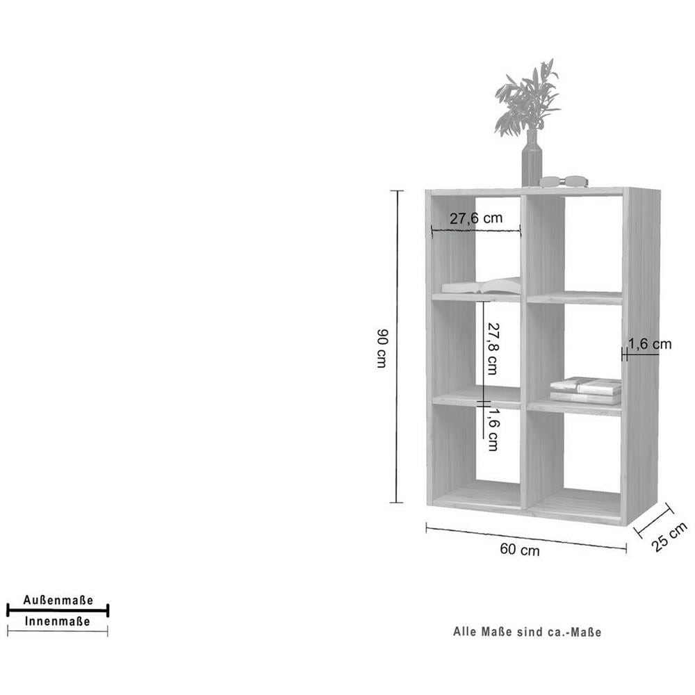Libreria Rodrigo, Mobile Con Ripiani, Biblioteca Da Ufficio, 100% Made In Italy, Rovere, Cm 60x25h90 - Foto 2