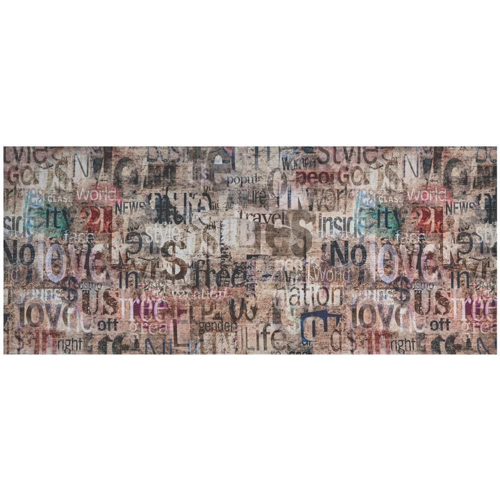 Tappeto Cucina Antiscivolo Stampa Digitale Emozioni Fantasia Words By Suardi 58x190 Word - Foto 1