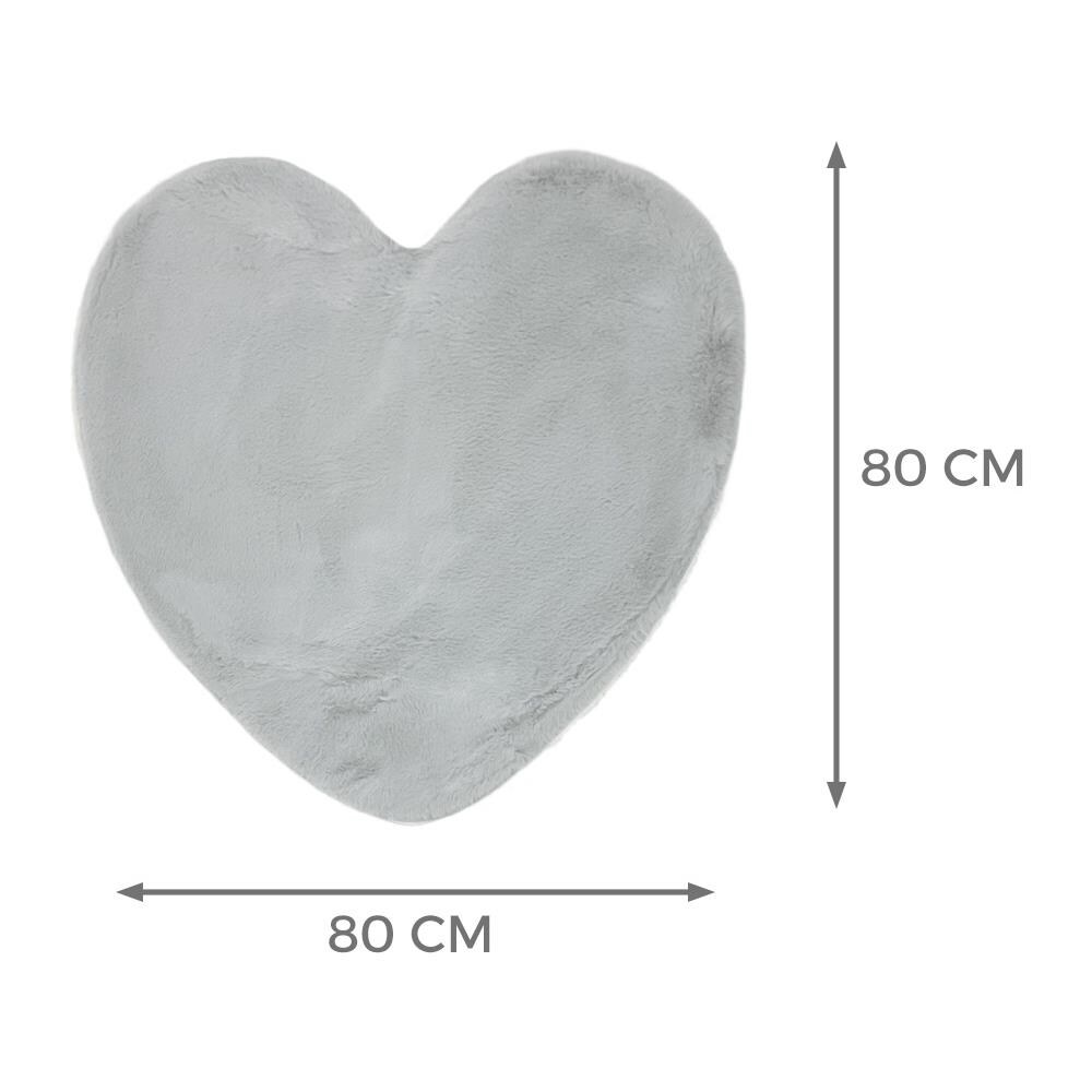 Tappeto Peloso In Pelliccia Ecologica Sagomato Modello Orsetto Varie Forme Cuore Perla - Foto 2