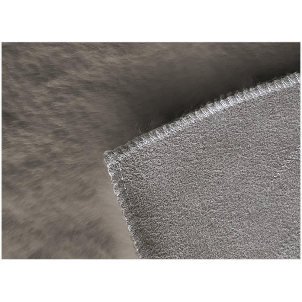 Tappeto Peloso In Pelliccia Ecologica Sagomato Modello Orsetto Varie Forme Cuore Perla - Foto 5