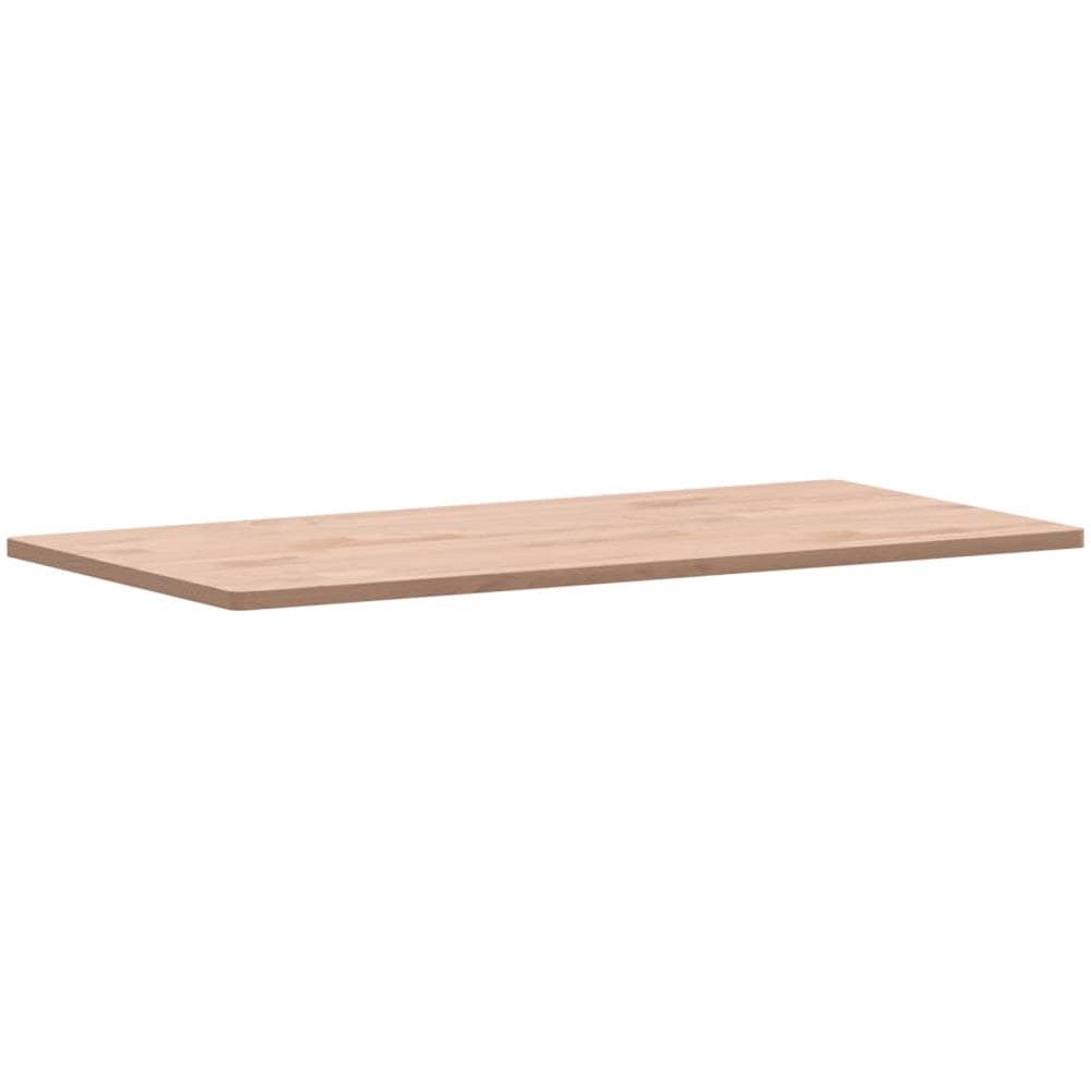 Piano Tavolo 100x50x1,5cm Rettangolare Legno Massello Faggio - Foto 3