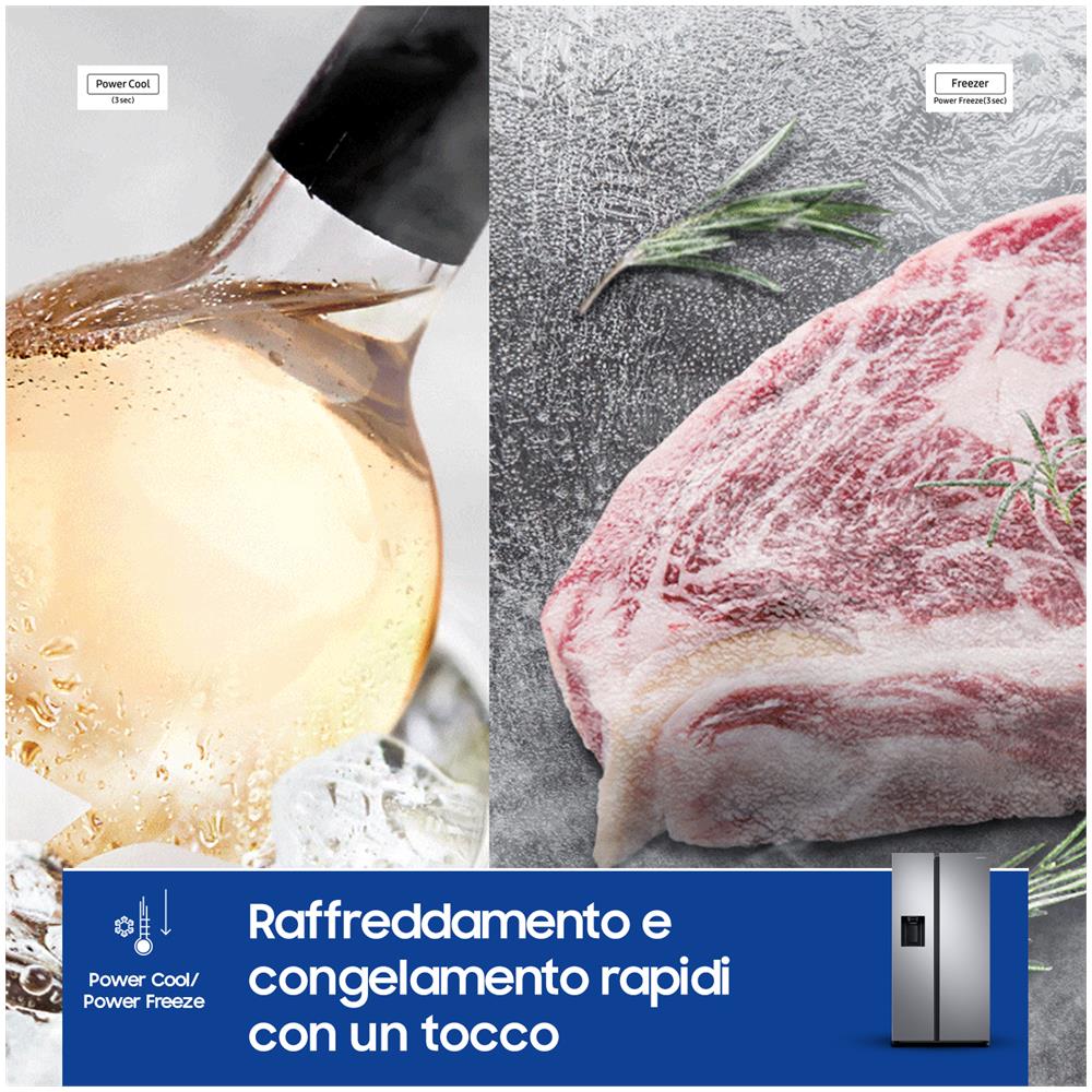 [Ricondizionato GOLD] Frigorifero Americano Side By Side RS65DG54M3SLEF Classe E Capacità 635 Litri Colore Acciaio inossidabile - Foto 11