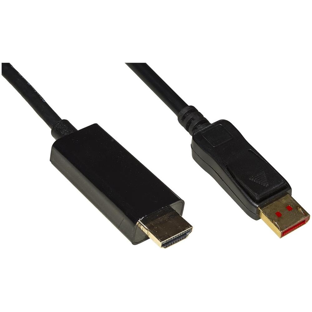 CAVO DP-HDMI M /M 2MT DISPLAYPORT 1.4-HDMI 2.0 4KX2K 60HZ 18GBPS HDR - Foto 1