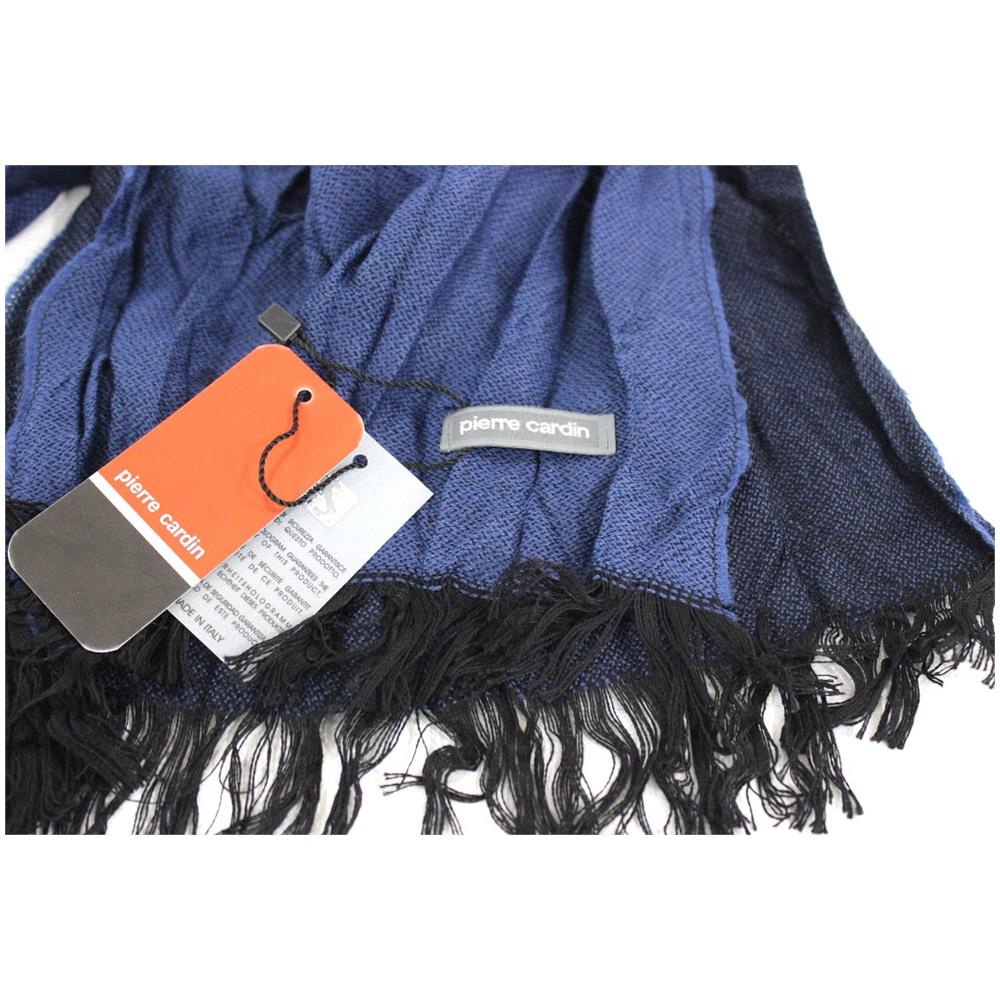 Sciarpa Uomo Pashmina Stropicciata Unita Jc3492 Navy - Foto 3