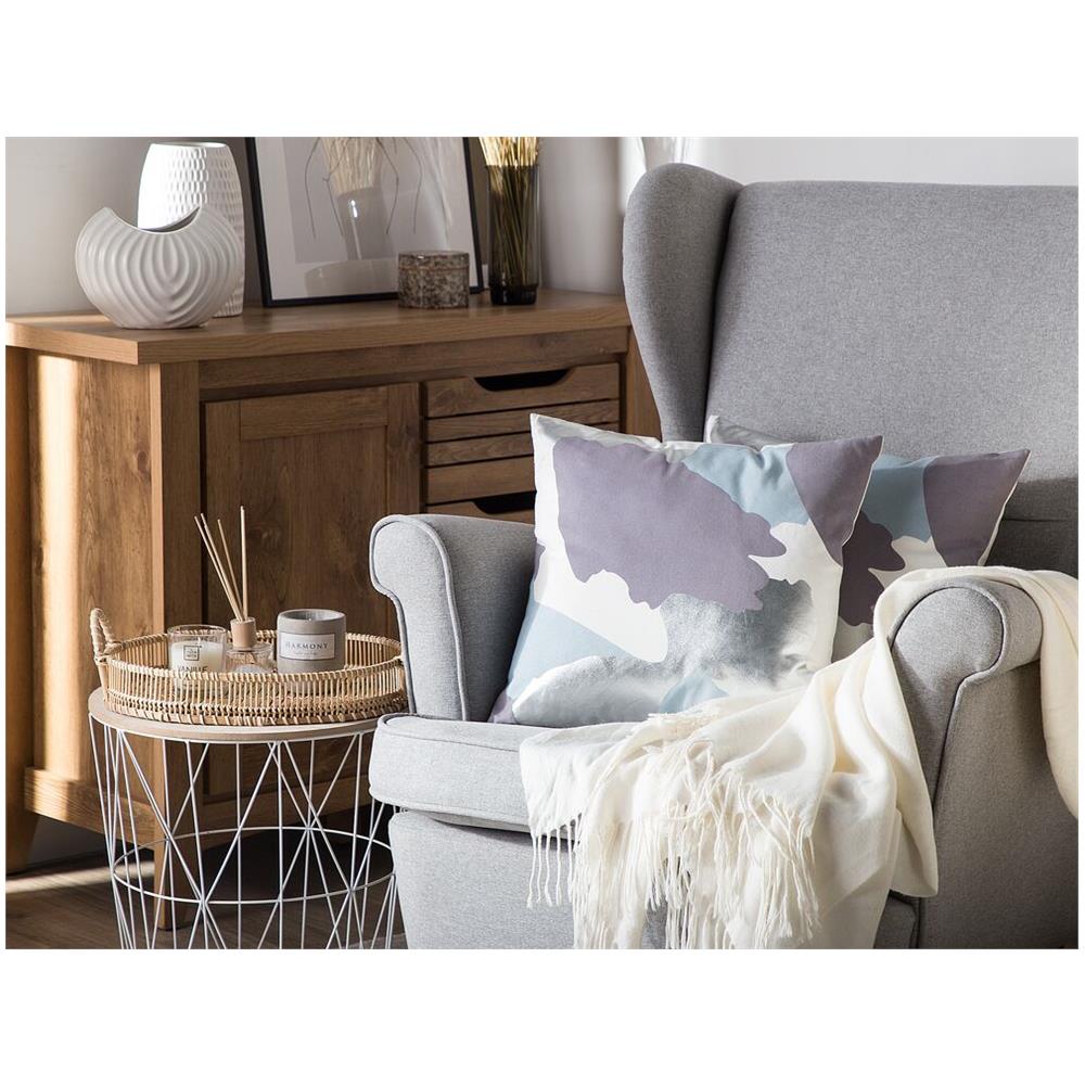 Set Di 2 Cuscini Decorativi 45x45cm Lilla Aregnto Ixia - Foto 2