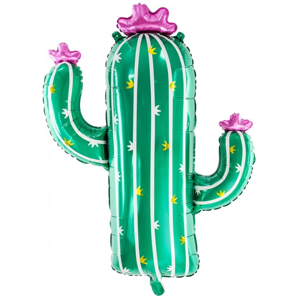 Partydeco - Palloncino Alluminio Cactus In Fiore - Foto 1