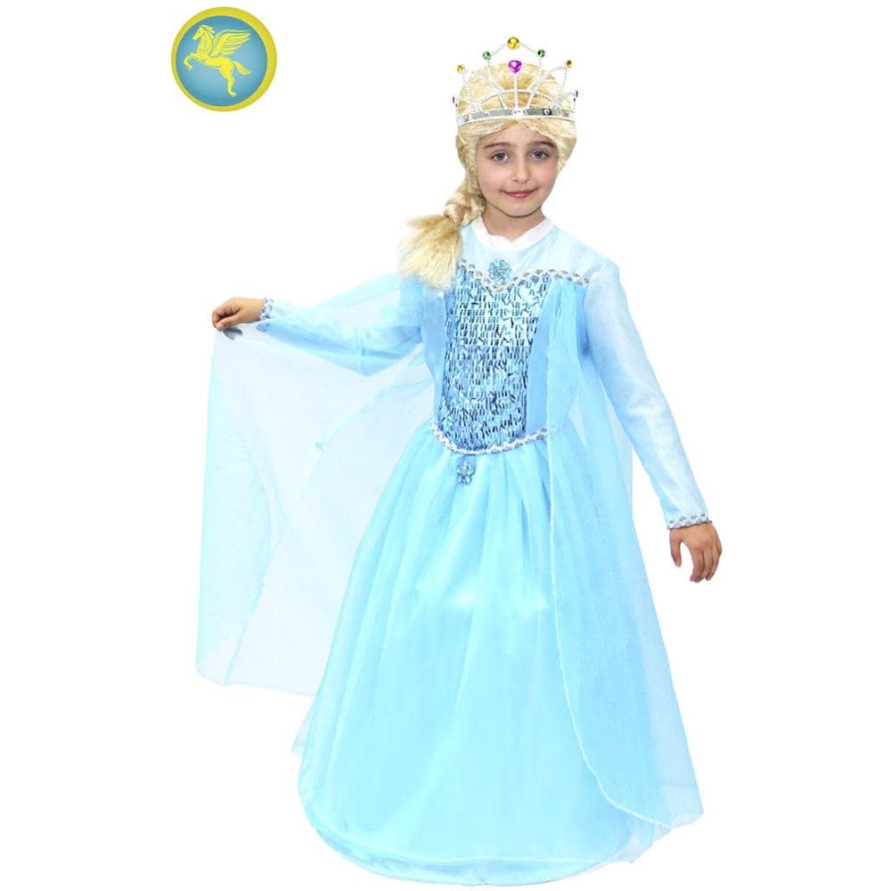 Costume Principessa Delle Nevi Vestito Carnevale S 5/6 Anni - Foto 1