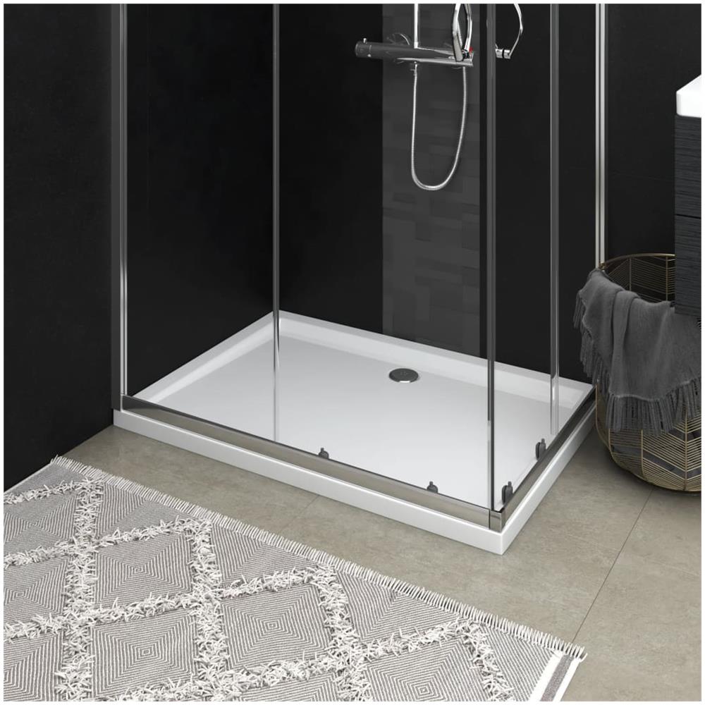Piatto Doccia In Abs Rettangolare Bianco 80x110 Cm - Foto 1