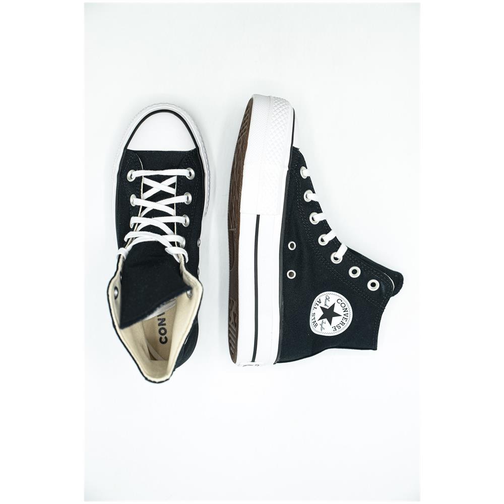 Scarpe Chuck Taylor All Star Platform Hi Lift Taglia 35 Codice 560845c Nero - Foto 12