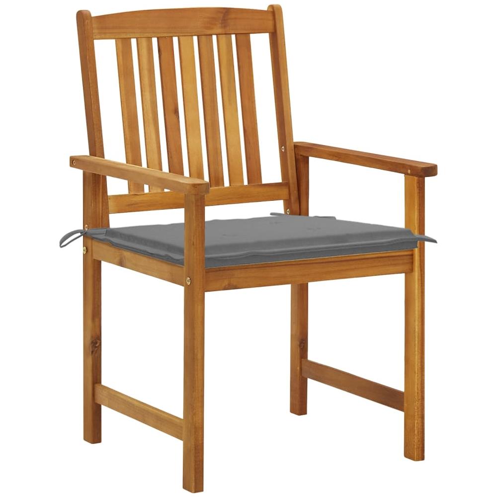 Sedie da Giardino con Cuscini 8 pz in Legno Massello di Acacia - Foto 3