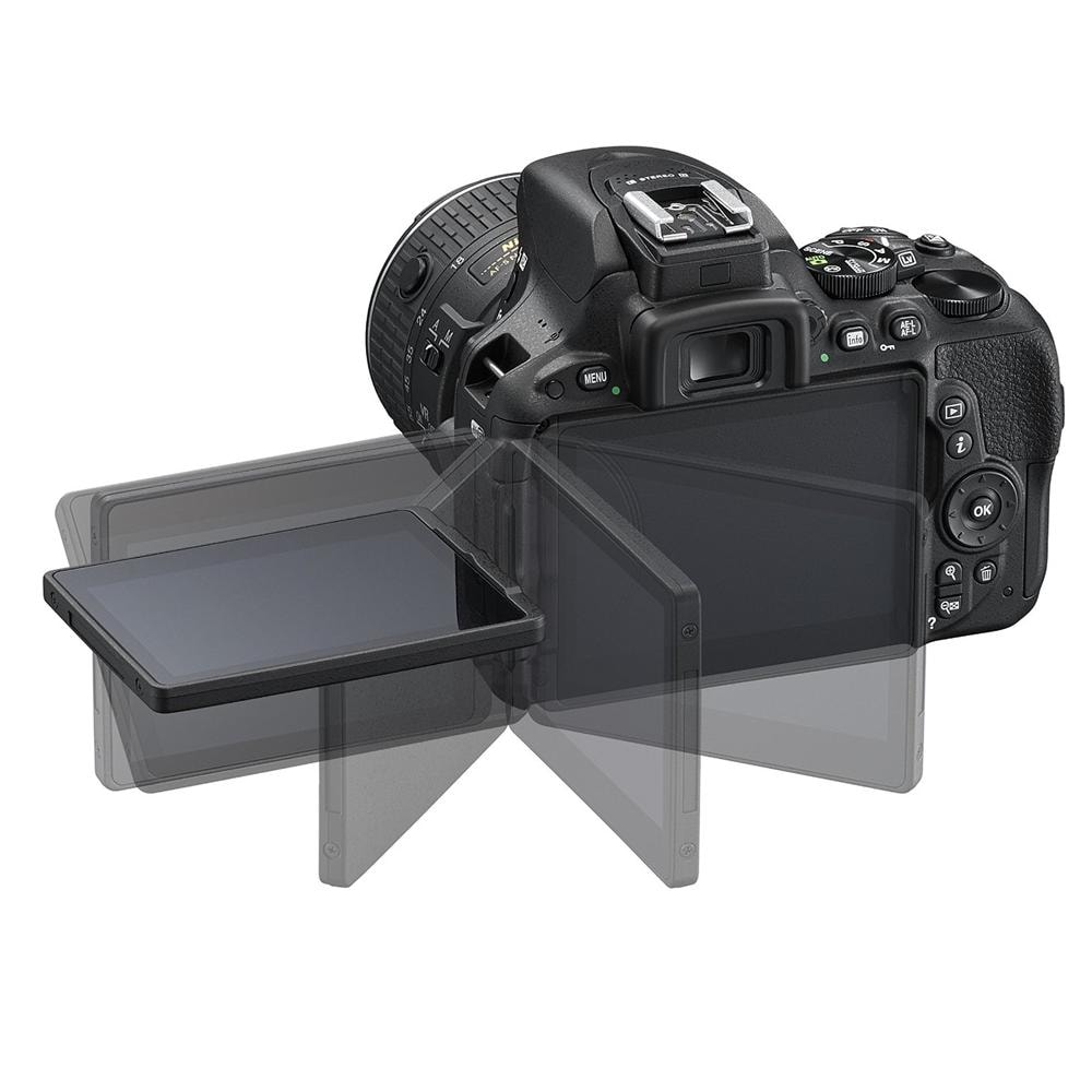 D5500 Nero Kit AF-S DX 18-55 VR II + SD 8GB Sensore CMOS Display Touchscreen 3'' Filmati Full HD Wi-Fi - Foto 6