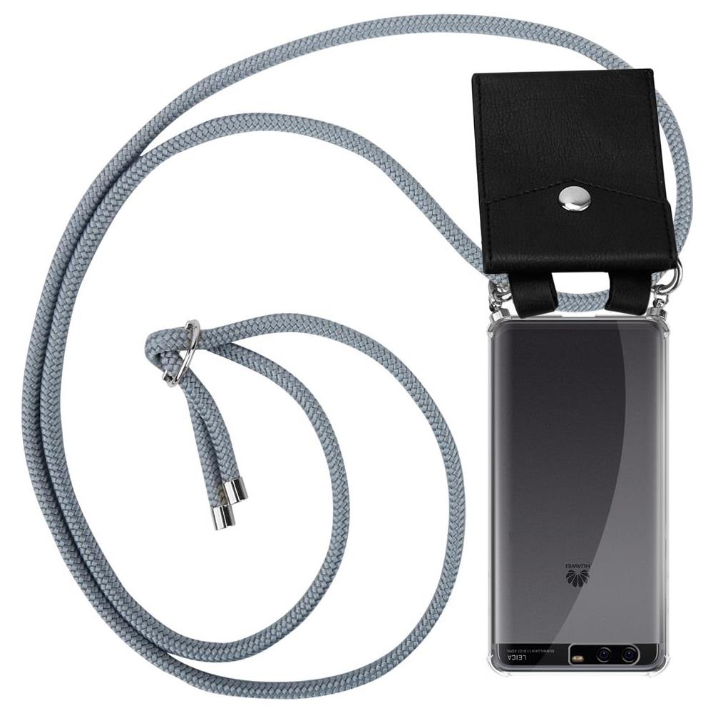 Catena Di Telefoni Cellulari Compatibile Con In Grigio Argento - Coperchio Protettivo In Silicone Con Anelli D'argento, Cinturino In Corda E Custodia Staccabile - Foto 1