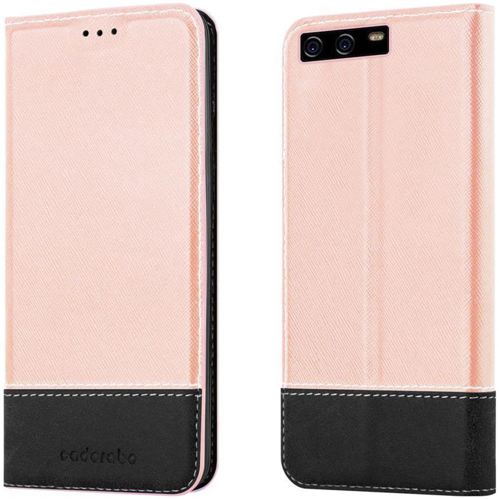 Custodia Compatibile Con Huawei P10 In Rosso Nero - Coperchio Protettiva Con Chiusura Magnetica, Funzione Stand E Tasca Per Le Carte - Foto 8