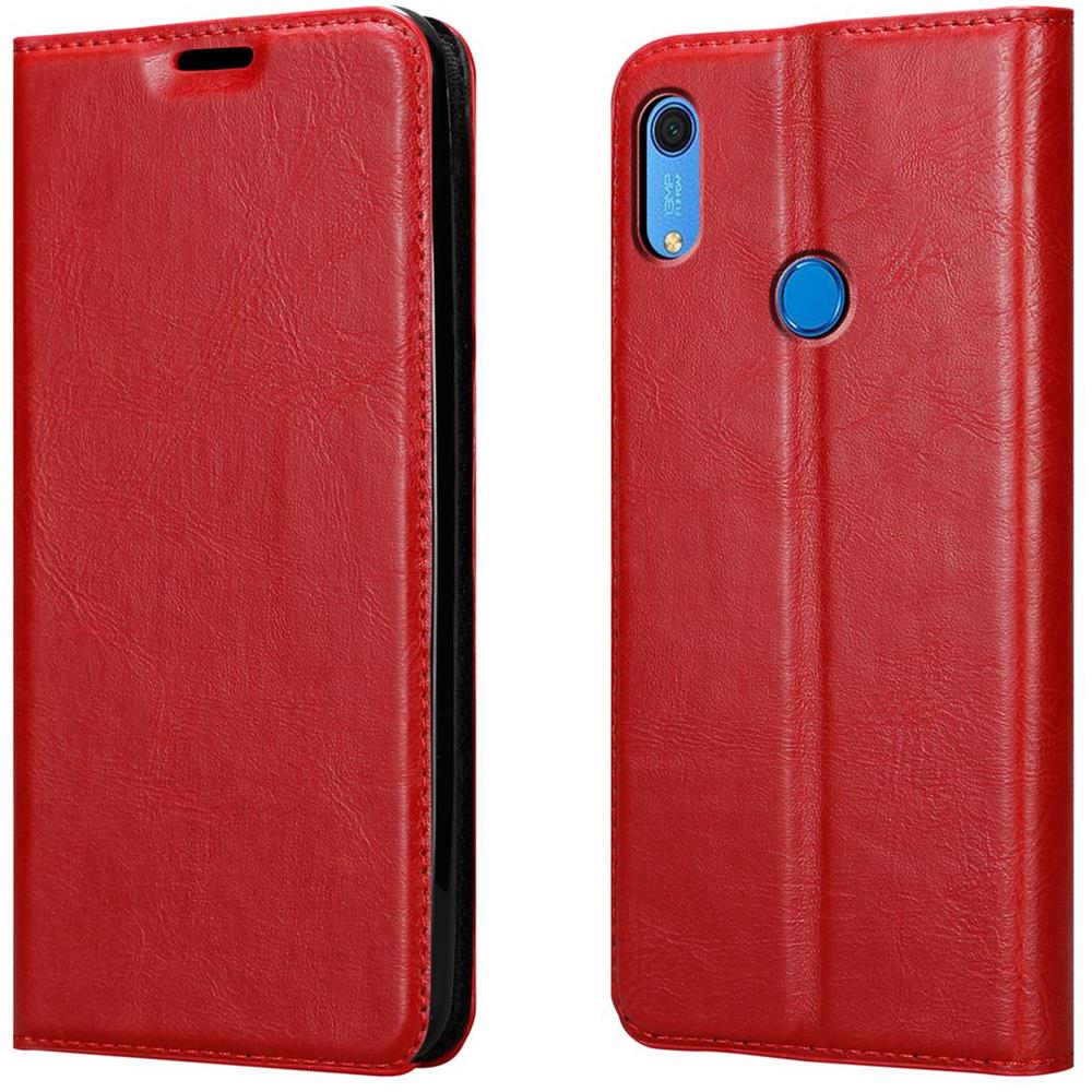 Custodia Compatibile Con Huawei Y6s In Rosso Mela - Coperchio Protettiva Con Chiusura Magnetica, Funzione Stand E Tasca Per Le Carte - Foto 8