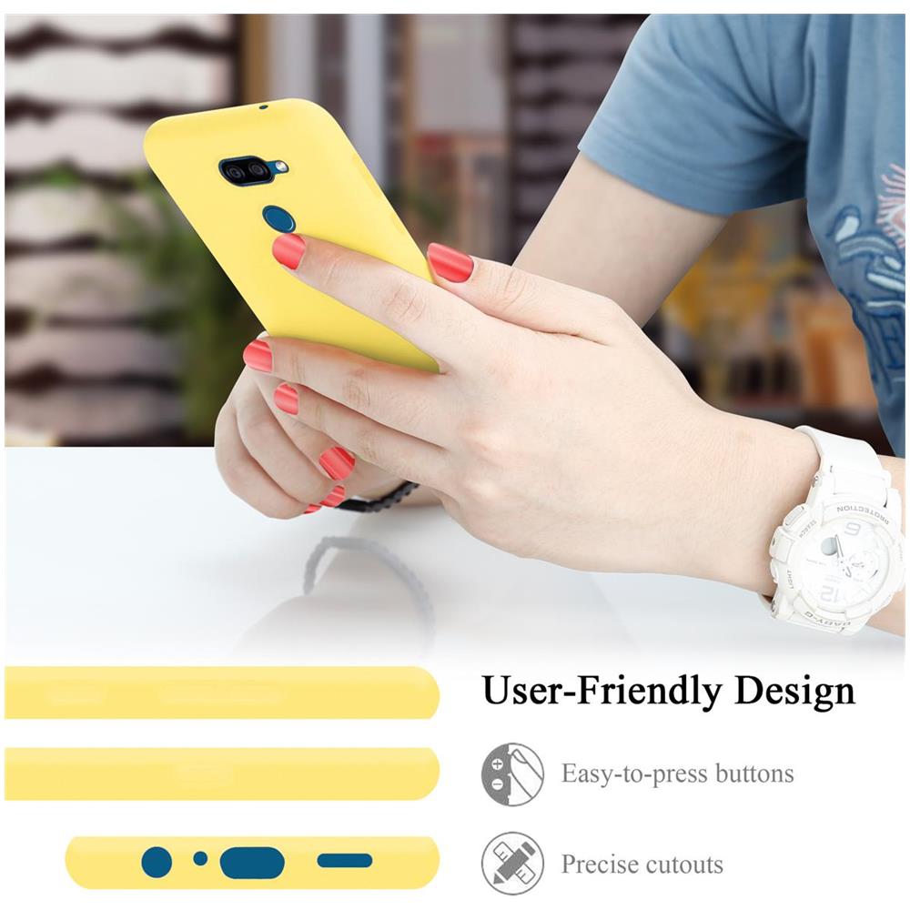 Cadorabo Custodia Compatibile Con Lg K40s In Liquid Giallo - Coperchio Protettivo In Silicone Tpu Flessibile - Foto 7