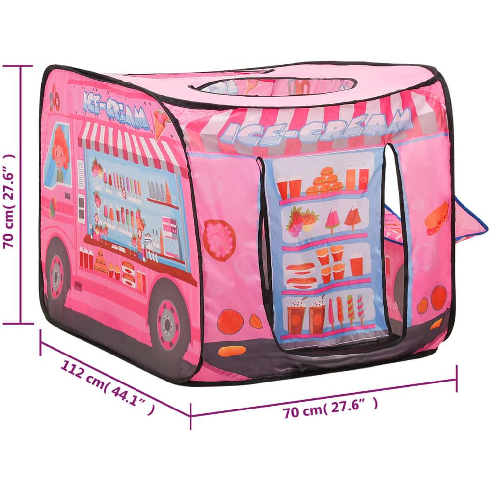 Tenda Da Gioco Per Bambini Rosa 70x112x70 Cm - Foto 2