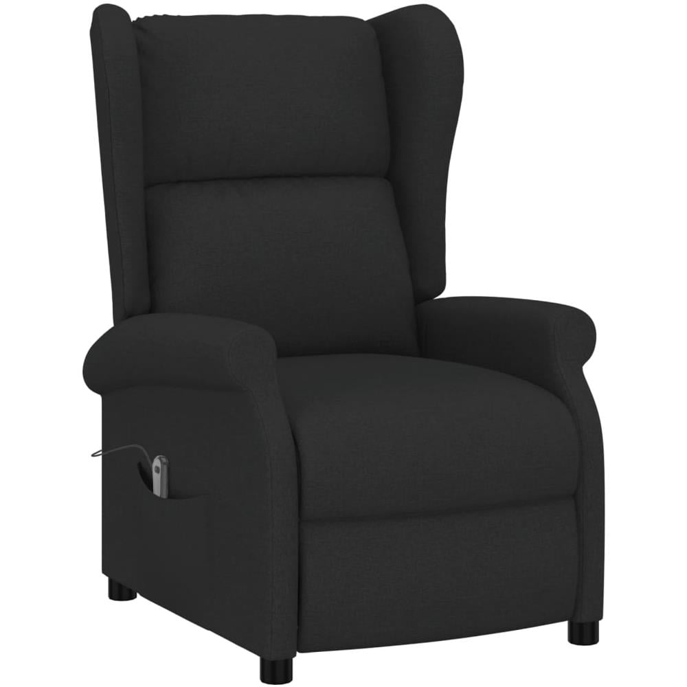 Poltrona Massaggiante Reclinabile Nera In Tessuto - Foto 2