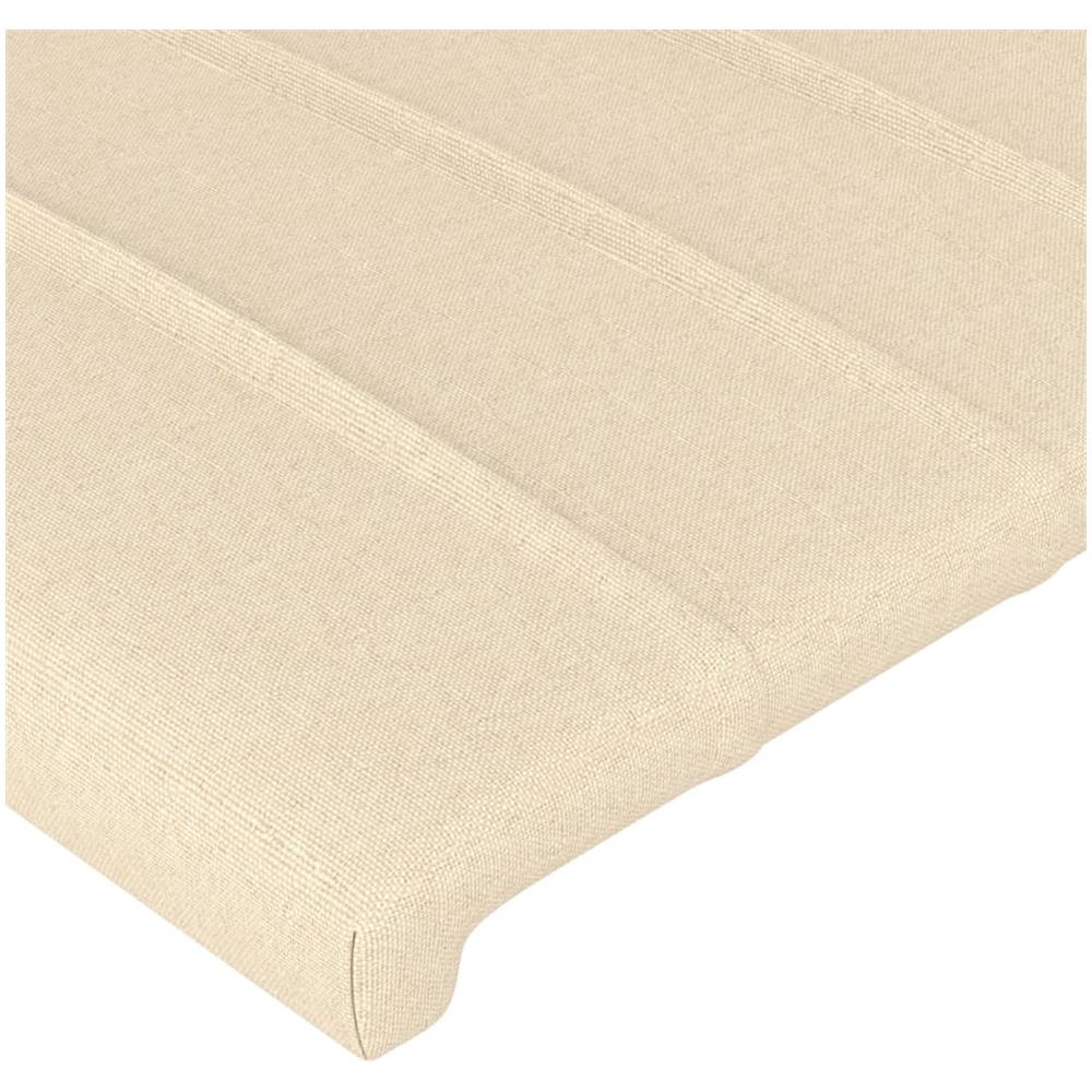 Giroletto Con Testiera Crema 120x200 Cm In Tessuto - Foto 2