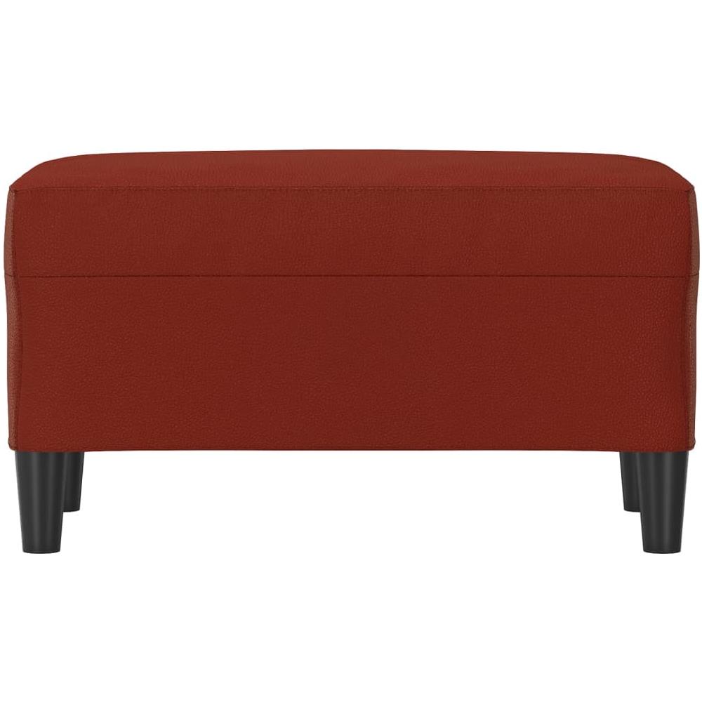 Panca Rosso Vino 70x35x41 Cm In Similpelle - Foto 3