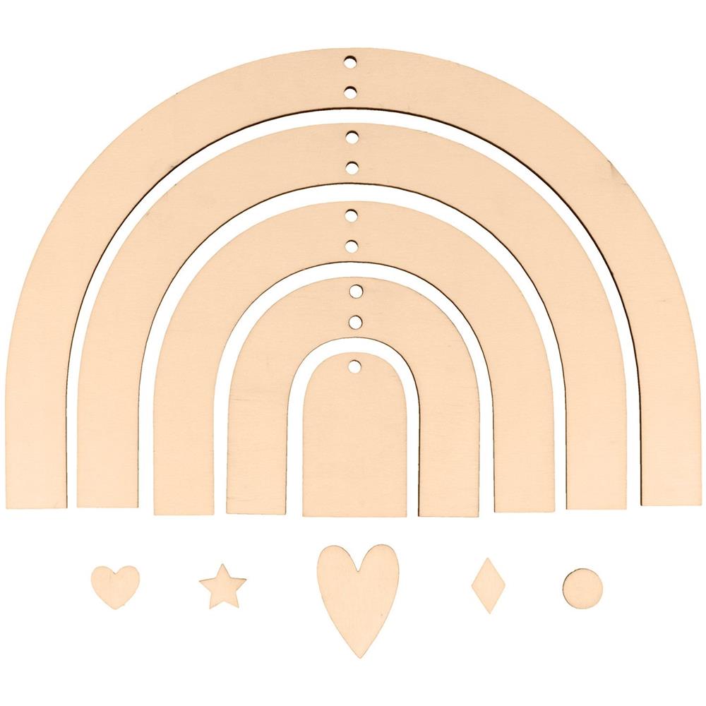 Mobile Arcobaleno In Legno Da Decorare - Foto 1