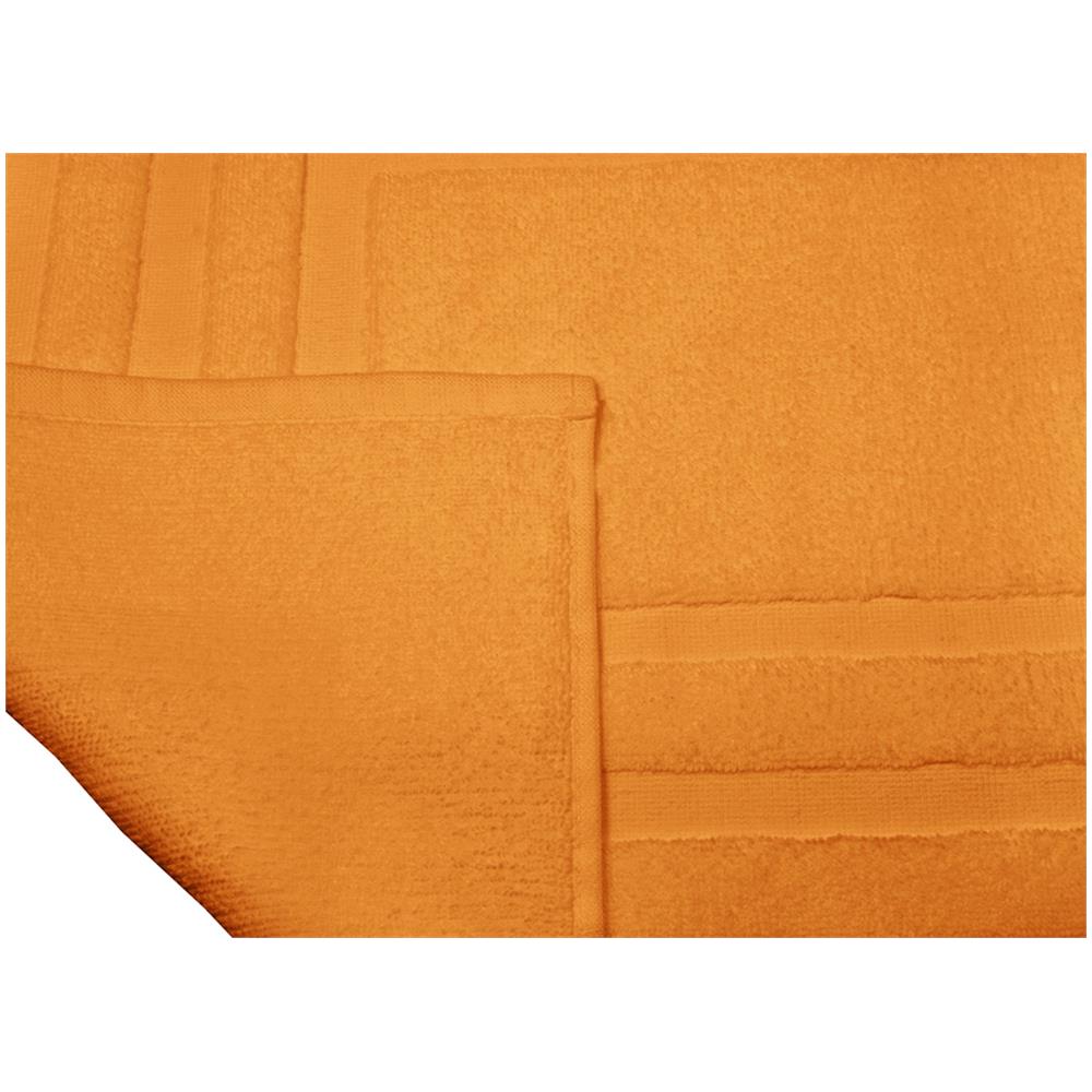 Tappeto Casa Bagno Morbido 50x65cm Tinta Unita 100% Cotone Modello Sophie Tappeto Arancio - Foto 5