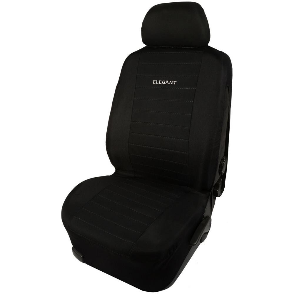 Elegant Coprisedile Singolo Anteriore Auto Universale Nero - Foto 1