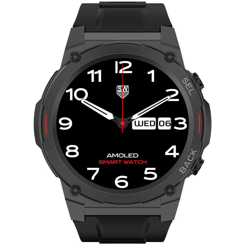 Smartwatch FW63 Cobalt Pro Display 1.43" AMOLED 51 mm Digitale Touch screen Colore Nero - Foto 2