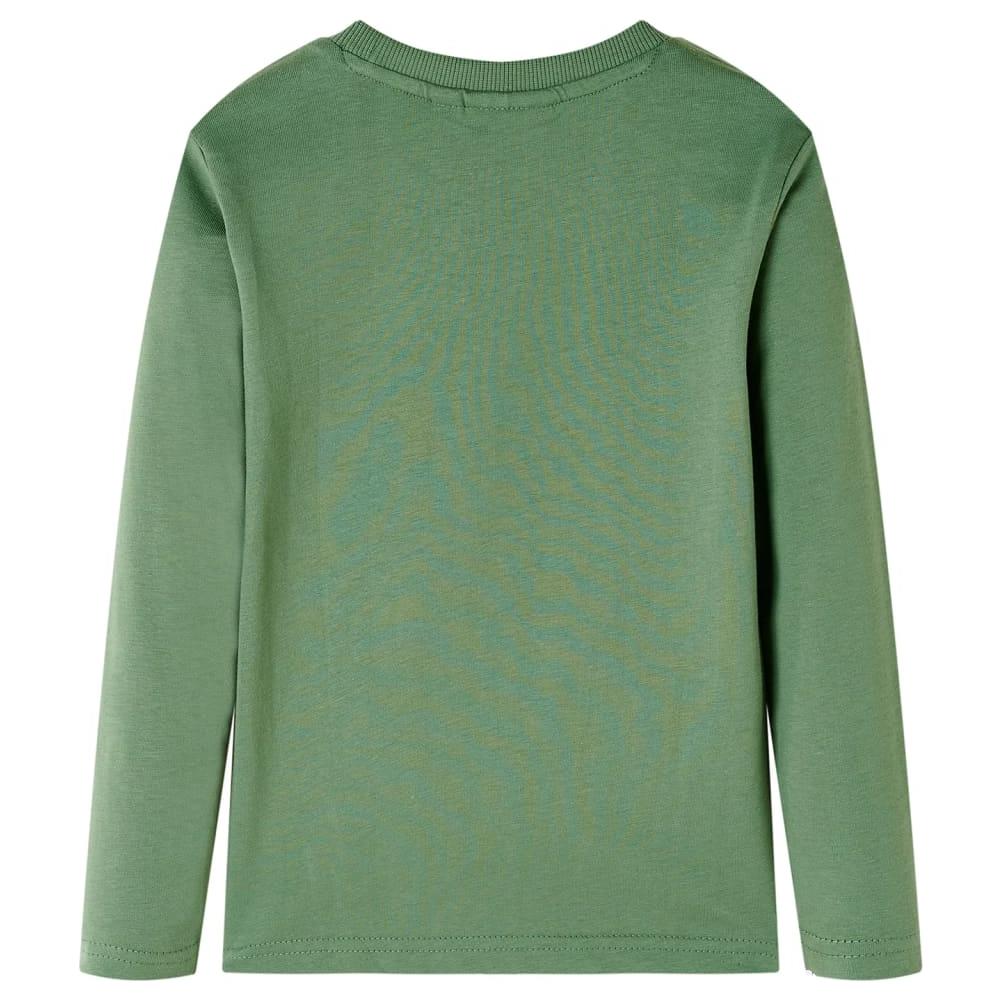 Maglietta Da Bambino A Maniche Lunghe Stampa Gorilla Cachi Chiaro 128 - Foto 2