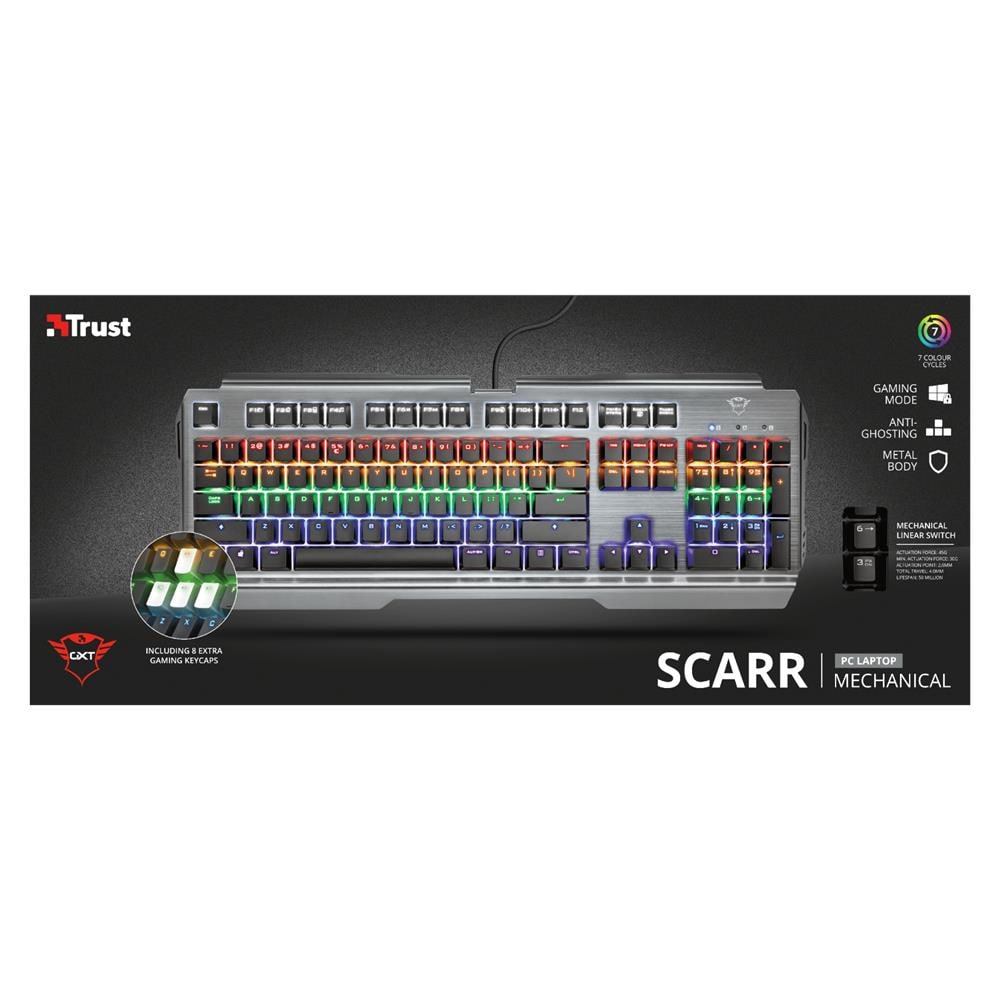 GXT 877 Scarr tastiera USB Tedesco Nero, Metallico - Foto 9