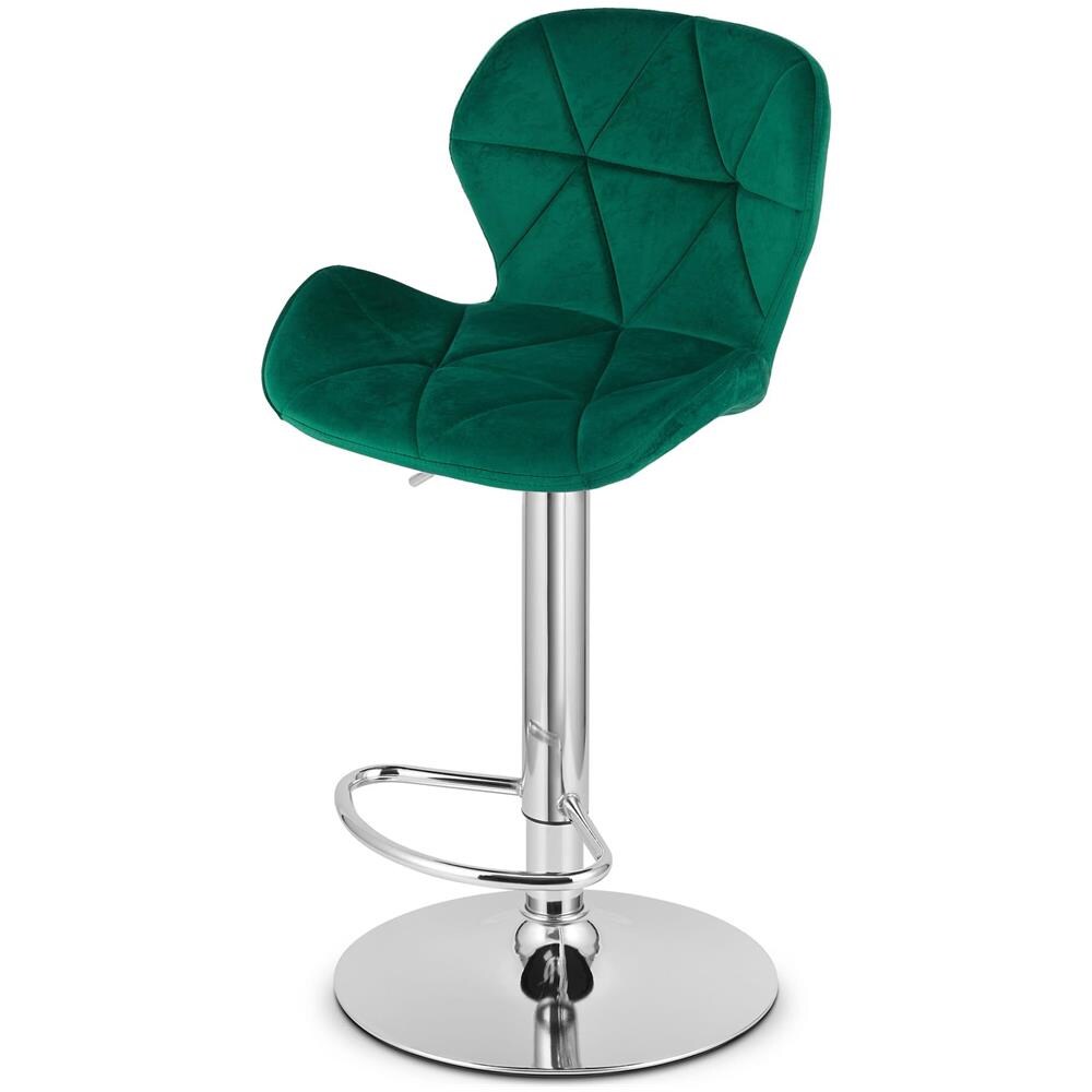 Sgabello in velluto WEST - Elegante nero per soggiorno, cucina x 2 - Foto 8