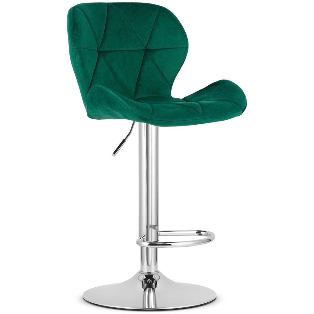 Sgabello in velluto WEST - Elegante nero per soggiorno, cucina x 2 - Foto 2