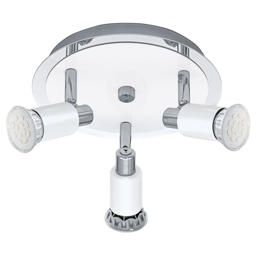 Eridan - Plafoniera 3l A Led 3w Gu10 Cromo-Bianco - Foto 1