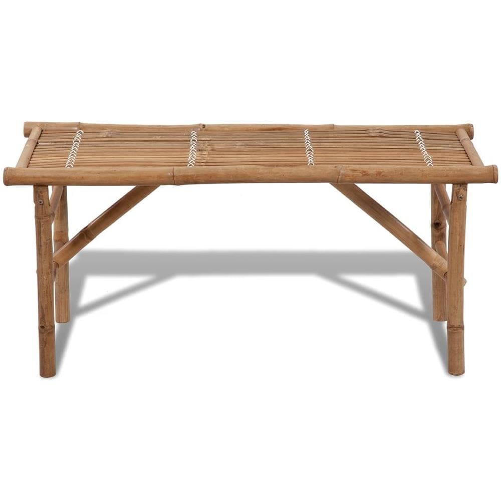 Panca da Giardino Pieghevole 118 cm in Bambù - Foto 2