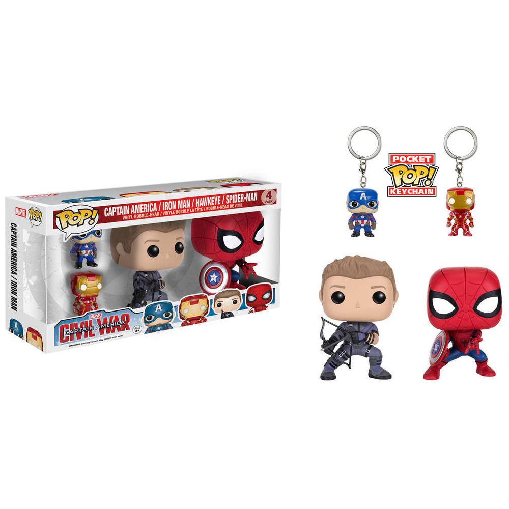 Pop! Marvel - Captain America 3 - 4 Pack (Vinyl Figure) - Foto 1