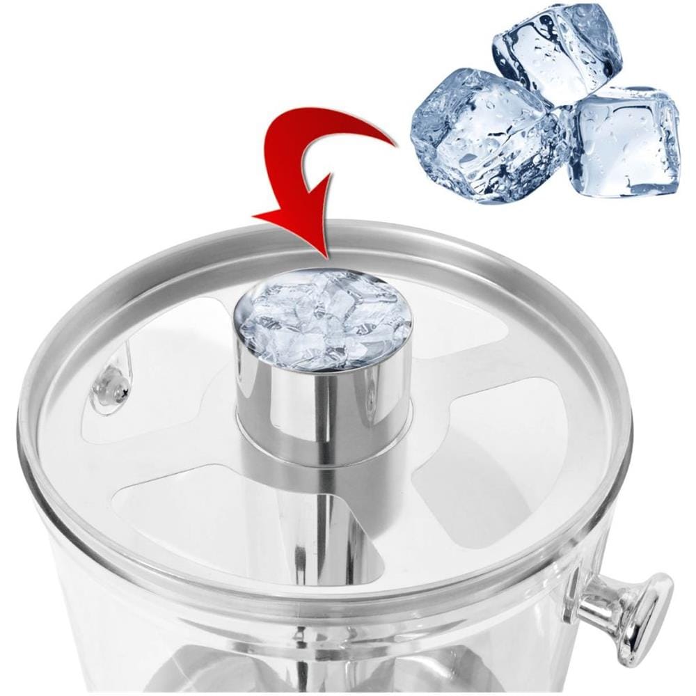 Triplo Distributore Di Succhi Di Frutta E Bibite Acciaio Inossidabile 3 X 8 L - Foto 2