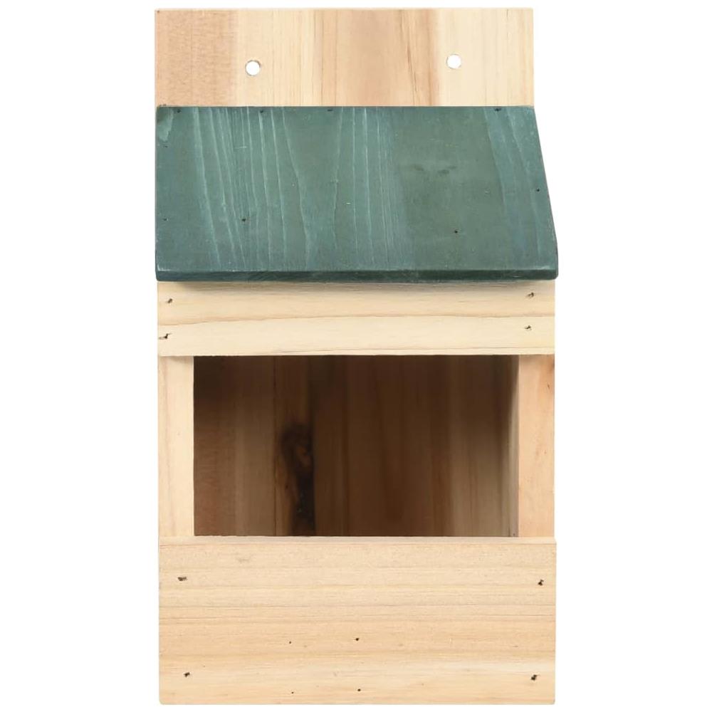 Casette Per Uccelli 4 Pz 12x16x20 Cm In Legno Di Abete - Foto 3