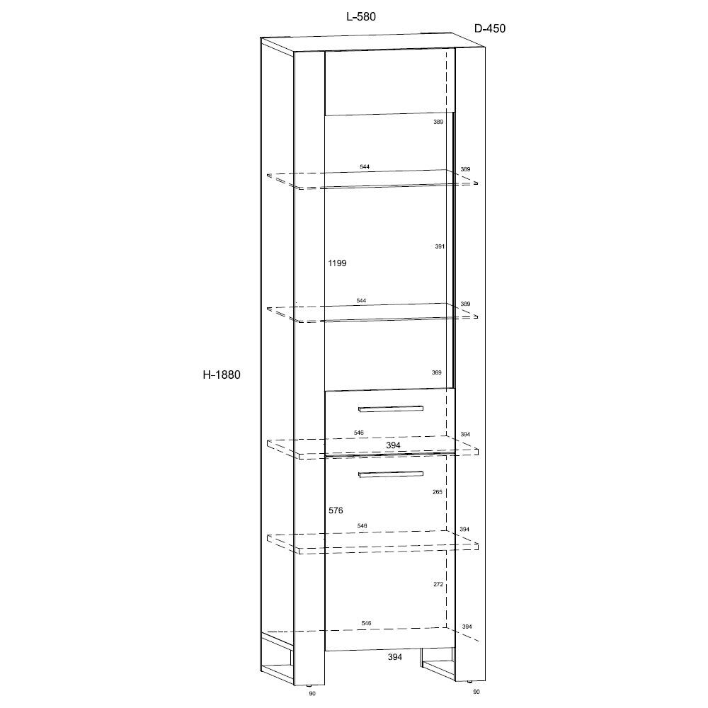 XOOON BRIANZA tv meubel - lowboard 170 cm - 3-deuren - Lubbers Wonen & Slapen