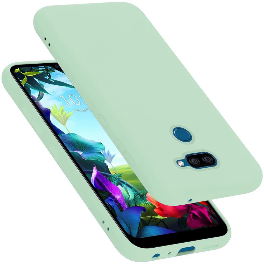 Custodia Compatibile Con Lg K40s In Liquid Verde Chiaro - Coperchio Protettivo In Silicone Tpu Flessibile - Foto 1