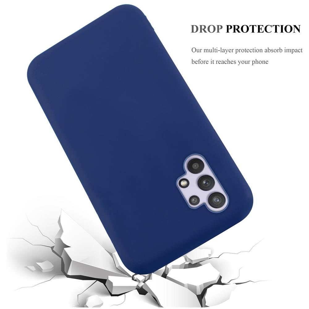 Custodia Compatibile Con Samsung Galaxy A32 5g In Candy Blu Scuro - Coperchio Protettivo In Silicone Tpu Flessibile - Foto 8